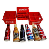Coca Cola 3 Engradados 6 Garrafinhas,miniaturas Antigas Cole