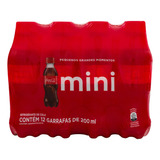  Coca Cola Mini Garrafa 12 Unidades 200ml Cada Refrigerante 