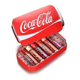Coca-cola Lip Balm Smacker Com 6 Und + Estojo