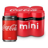 Coca-cola Zero Açucar Lata Slim 220ml - Pack 6 Unidades 