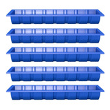 Cocho Plástico 200 Litros - Azul - 5 Unidades