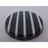 Cod 2333 Botão 4.4 Cm Zebrinha Corinthians Perolado