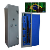 Cofre Para 10 Armas (04 Longas E 06 Curtas) 130x38x35