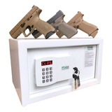Cofre Para Armas Office Digital + Chave De Emergência