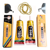 Cola 110ml T8000 T7000 Preta + Elástico Tela Reparo Celular