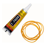 Cola 15ml T7000 Preta + Eslatico Troca Tela Reparo Celular