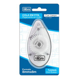 Cola Em Fita Roller 8mm X8mts Com Tampa - Tilibra