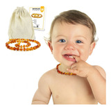 Colar Âmbar Báltico Bebê Dentição Infantil 32 Cm Certificado