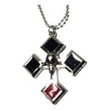 Colar De Corrente Crucifixo Crânio Caveira Rock Cristão Top