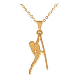 Colar Gargantilha Pole Dance Fitness Folheado A Ouro 18k