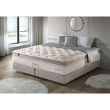 Colchão King Size De Molas Pocket Alto Com 42 Cm De Altura Em Viscoelástico E Látex Natural + Base Cama Box King Size
