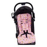 Colchonete Almofada Para Todos Os Carrinho - Safari Rosa