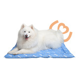 Colchonete Almofada Pet Refrescante Gelada Gel Pet Comfort 110x70cm Cachorro Gato Verão Dias Quentes Mecg Pet