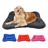 Colchonete Cama Caminha Almofada Pet Gg Impermeável Cães Cor Preto Desenho Liso