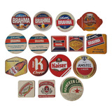 Coleção 16 Bolacha Chopp Porta Copo Cerveja Nacionais Kit2
