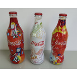Coleção 3 Garrafa Coca Cola Brasil 2007 Zona Sul Ano Novo