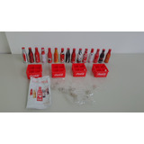Coleção Completa Com 15 Garrafa Miniatura Coca Cola + Caixas