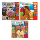 Coleção Conhecendo Os Sons Da Fazenda: Vaquinha, Cavalo E Cachorrinho, De Blu Editora., Vol. 1. Editorial Kit De Livros, Capa Mole, Edição 20150101 00:00:00 Em