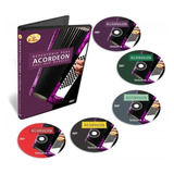 Coleção Curso De Acordeon Repertório Xote 5 Dvds - Original