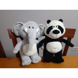 Coleção Galera Animal Filhotes Nestlé Elefante E Urso Panda