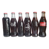 Coleção Garrafas Históricas Coca Cola 6 Lacradas + 1 Brinde
