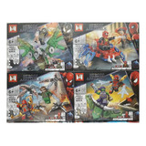 Coleção Homem Aranha Kit Com 4 Blocos De Montar 302 Peças