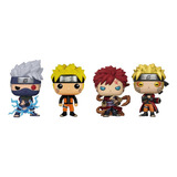 Coleção Kit 4 Bonecos Cabeção Naruto Ninja