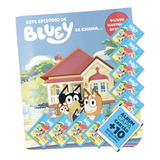 Coleção Oficial Bluey: Álbum + 50 Figurinas (10 Env) Panini