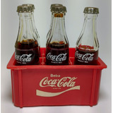 Coleção Original 5 Miniaturas De Garrafa Coca Cola + Caixa