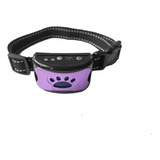 Coleira Adestramento Recarregável Anti Latido Violeta