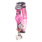 Coleira Ajustavel Hello Kitty Com Tag - Tamanhos Cor Rosa Tamanho Da Coleira P