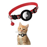 Coleira Case Capa Para Airtag Gato Cachorro Refletiva Gps Cor Vermelho