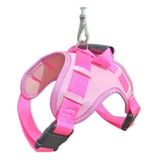 Coleira Peitoral X Stillo Para Cães Grandes Guia Pet Passeio Cor Rosa Tamanho Da Coleira P
