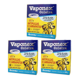 Coleira Vaponex Cães Antipulgas E Carrapatos -kit Com 3