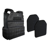 Colete Modular Airsoft Plate Carrier + Placas Eva Fake