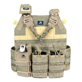 Colete Modular Plate Carrier Contato +4 Peças Ja Rio Militar