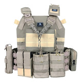 Colete Plate Carrier Modular Presilh +8 Peças Ja Rio Militar