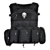 Colete Plate Carrier Shooter 2.0 Airsoft Preto Verde Tan