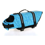 Colete Salva Vidas Pet Azul Pet Cachorro Tamanho G