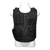 Colete Tático Militar Operacional Airsoft Paintball Preto