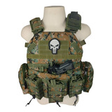 Colete Tático Modular Plate Carrier Multicam Marpat Woodland