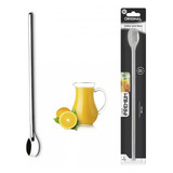 Colher Bailarina Longa Inox Para Mexer Suco Leite Jarra