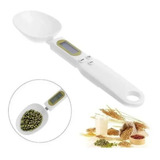 Colher Balança Digital Lcd Dosadora Medidor Precisão Cozinha Cor Branco