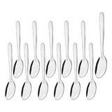 Colher De Chá De Inox Oriente Com 12 Peças 14cm