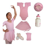Collant Manga Curta De Ballet Amo Balé Bailarina Infantil K6
