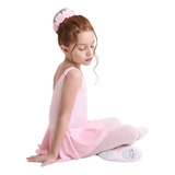 Collant Regata Com Saia Embutida, Ballet - Rosa/branco/preto