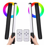 Combo 2 Bastão Led Rgb Bicolor Para Filmagem E Foto 40w