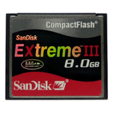 Combo 2 Cartões Compact Flash Sandisk 8gb 30mb/s Nikon Canon