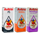 Combo Avitrin - 1 Ps + 1 Vermífugo + 1 Complexo Vitamínico