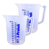 Combo C/ 2 Jarras De Plástico Pp Graduada Em Silk 600ml